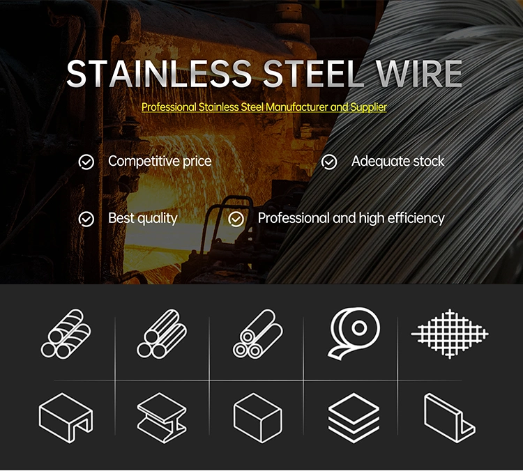 2022 Hot Sale High Quality Stainless Steel Wire (410, 430, 302, 321, 304, 316L, 310S, 321H)